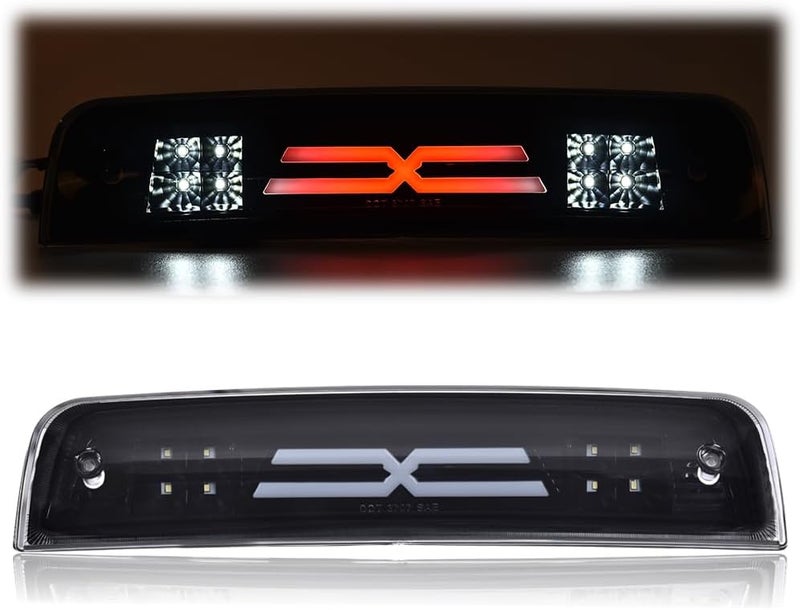 GPLUS LED Bar Third Brake Light Compatible with Dodge Ram 1500 2009-2010/Fit Dodge Ram 2500 3500 2010/Fit Dodge Ram 1500 2500 3500 2011-2017 High Mount Stop Light Smoky Lens Black Housing - Image 1